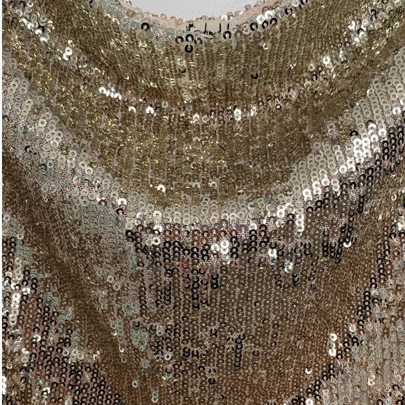 NWOT Free People Stop and Stare Gold Sequin Cami Top - Picture 9 of 9
